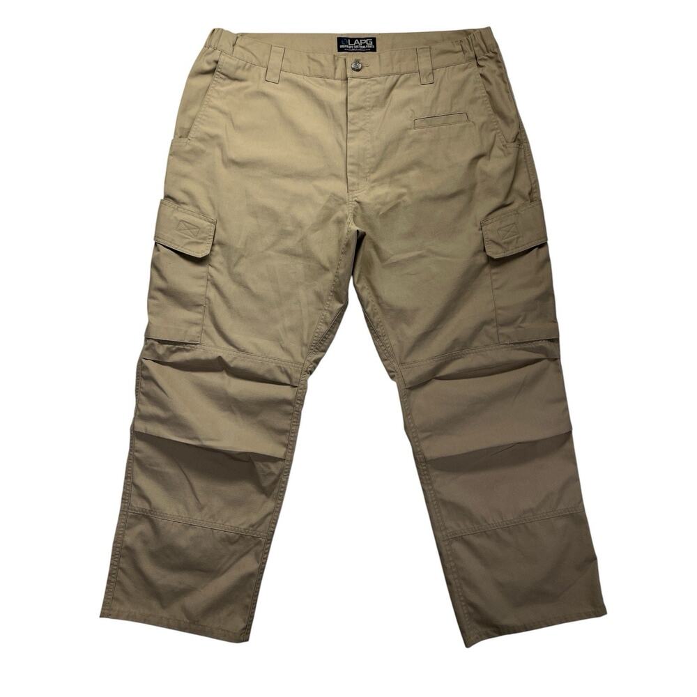 LAPG Urban Ops Tactical Pants Men’s 40x29 Khaki Ripstop Cargo Hemmed